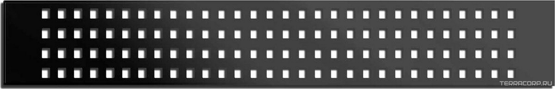 Душевой лоток 600 мм, пропускн.спос-ть 48 л/мин, с перфорир. решеткой, (цв.черный матовый),  ZZ Vincea Say Optima SAY.601.60.B.M.S.PITI