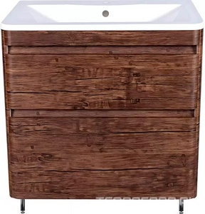 Тумба напольная для комплекта мебели 80 см, правая БЕЗ РАКОВИНЫ арт ЛС-00000616, цв.старое дерево, ZZ Style Line Атлантика ЛС-00000665