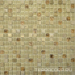 Мозаика Glass & Stone 2031 микс травертин-св.каменьXX |30х30