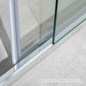 Душевой уголок 1200х900хh2000мм, прямоуг., правый/левый, (стекло прозрачное 6мм, фурн.цв.хром),  ZZ Vincea Slim-U VSR-2SU9012CL