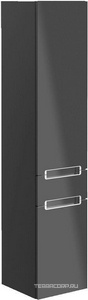 Шкаф-пенал 350хh1650х370мм, подвесной, 2-х дверный, 1 выдв.ящик, петли справа, креп.в комп., (цв.FP серый глянц., ручки серебр.матовое),  ZZ Villeroy & Boch Subway 2.0 A70800FP