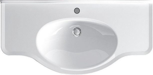 Раковина 110х54хh24см, с 1 отв.д/смесителя, (крепёж в копл.),  ZZ Galassia Ethos 8435M