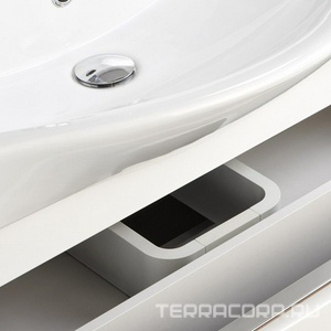 Тумба подвесная 80 см, БЕЗ раковины Миранда 1WH302251, цв. белый Aquaton Капри 1A230201KP010