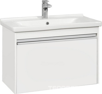 Тумба подвесная 80 см, БЕЗ раковины Миранда 1WH302251, цв. белый Aquaton Капри 1A230201KP010