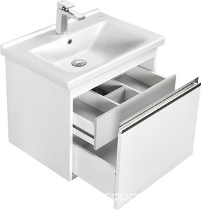 Тумба подвесная 80 см, БЕЗ раковины Миранда 1WH302251, цв. белый Aquaton Капри 1A230201KP010