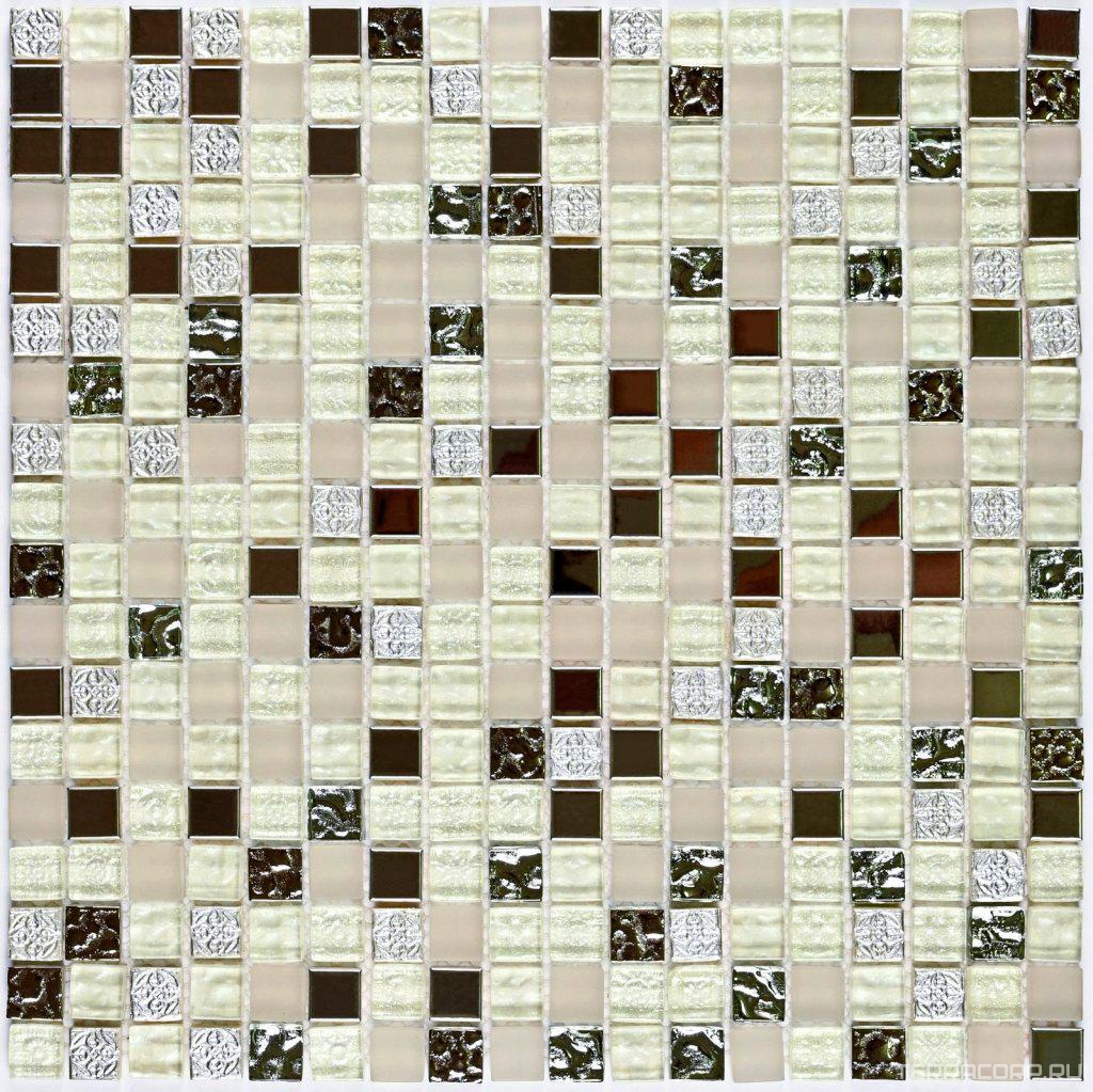 Мозаика Bonaparte Мозаика стеклянная Metallica (15x15x8) 30x30 Комбинированный, фото 3