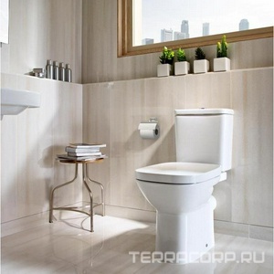 Чаша унитаза , 65,5х35,5х40 см без крышки и бачка, универсальный выпуск, цвет белый ZZ Roca Debba 7.3429.9.700.Y  /34299700Y