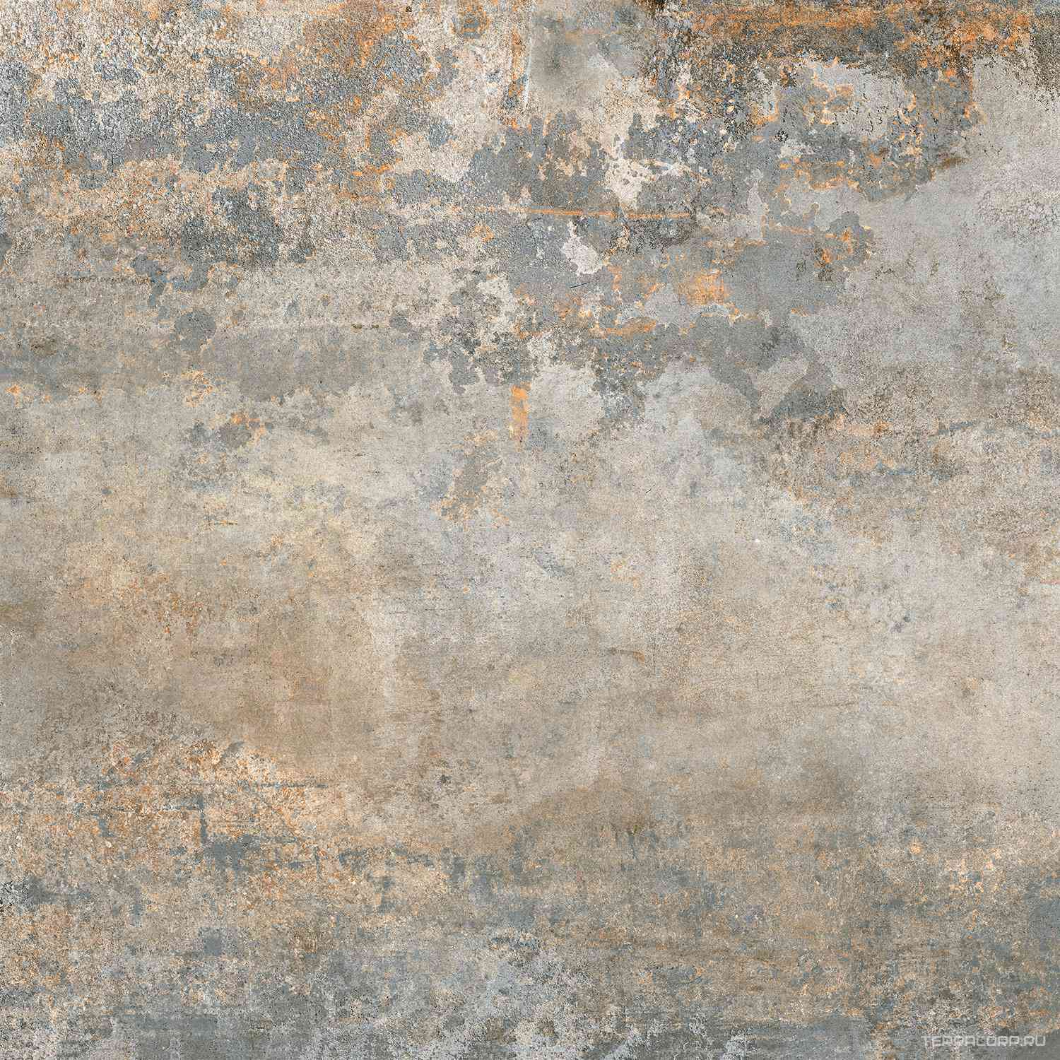 Rusty Metal Silver Luxglass 120x120 Rec.