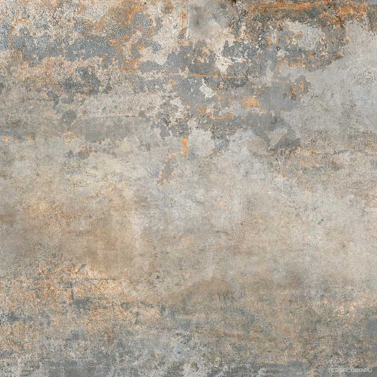 Rusty Metal Silver Luxglass 120x120 Rec.