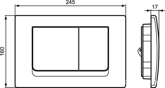 Комплект: унитаз подвесной, безободковый, сиденье с микролифт, монтажная рама с клавишей смыва цв.хром, CONNECT AquaBlade® ZZ Ideal Standard Prosys Connect E212701