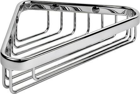 Полочка-решетка угловая 20хh4.5см (цв.хром),  ZZ Colombo Basic B2732