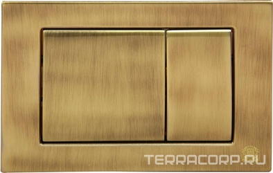 Клавиша двойного смыва 3/6л., для инсталл. унитаза, (металл цв.бронза), Migliore ZZ