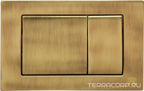 Клавиша двойного смыва 3/6л., для инсталл. унитаза, (металл цв.бронза), Migliore ZZ Migliore Универсал 20460