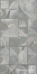 Керамическая плитка Azori OPALE  GREY STRUTTURA 31.5x63 Серый 