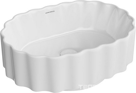 Раковина 50 см ARTBASIN Conchiglia, цв белый глянцевый , БЕЗ донного клапана Kerama Marazzi Artbasin CC.wb.50\WHT