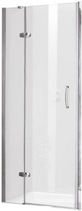 Односекц. раздвиж. дверь с неп/сегмен. лев, 1500xh1900мм, (проф. цв.мат. хром, креп/справа, шир/вход 630-670мм, Soft close/open,стек 6мм проз. Anti-Pl Huppe Huppe Aura elegance 401 507 730 087 322