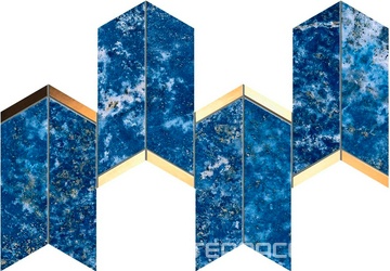 Marvel Chevron Ultramarine Mosaico ZZ 17x41,4
