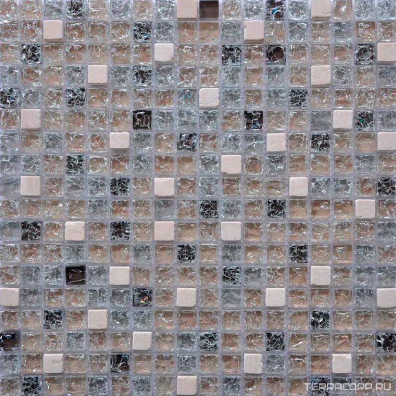 Мозаика Мастера Керамики Glass Мозаика GS100B (чип 15х15мм)ZZ30x30 n/a, фото 3