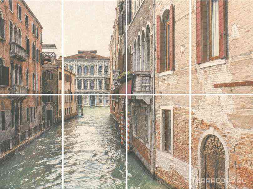 Панно Золотой пляж Venezia(из 8х частей 20х30) |60x80