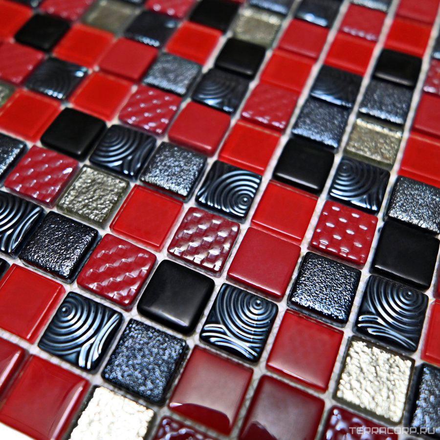 Мозаика Bonaparte Мозаика стеклянная Poker (23x23x6) 30x30 Комбинированный, фото 5