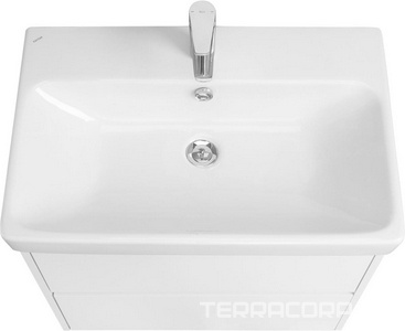 Тумба подвесная  70, 682x579x427, 2 ящика, БЕЗ раковины арт. 1WH501628, цв. белый, ZZ Aquaton Сканди 1A251801SD010