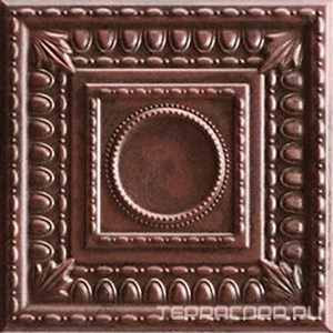Керамическая плитка Mainzu Metal Tiles Relief Cooper  20x20 Коричневый 