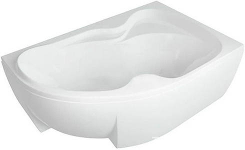 Акриловая ванна Акватек Вега R 170x105x45 см каркас, фронт. экран, слив-перелив, цвет белый ZZ Акватек vega VEG170-0000083