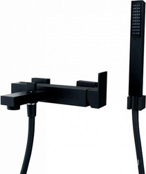 Смеситель FUTURA для ванны с душевой лейкой ,цвет черный матовый, ZZ