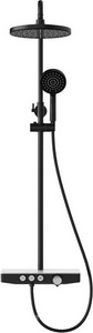 Смеситель для ванны с душем MORANS,  верхний, ручной душ, см-ль, излив, цв черный, ZZ Berges Morans 075002