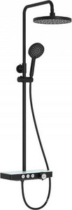 Смеситель для ванны с душем MORANS,  верхний, ручной душ, см-ль, излив, цв черный, ZZ Berges Morans 075002