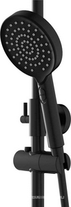 Смеситель для ванны с душем MORANS,  верхний, ручной душ, см-ль, излив, цв черный, ZZ Berges Morans 075002