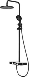 Смеситель для ванны с душем MORANS,  верхний, ручной душ, см-ль, излив, цв черный, ZZ Berges Morans 075002