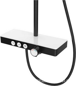 Смеситель для ванны с душем MORANS,  верхний, ручной душ, см-ль, излив, цв черный, ZZ Berges Morans 075002