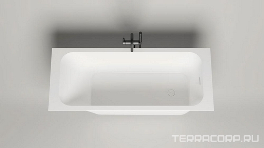 Ванна 1600х700хh600мм, встраив., литой камень S-Stone матовый цв.белый, д/к Up&Down в цвет ванны, интегрир.слив-перелив, ножки в компл,  ZZ Salini Orlanda Kit 102115M