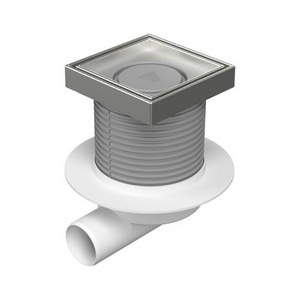 Трап для душа, с решеткой под плитку, 125х125мм, выпуск гориз.50мм, комбинированный затвор Neptun, Paini ZZ Paini Универсал C425XL