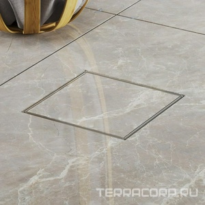 Трап для душа, с решеткой под плитку, 125х125мм, выпуск гориз.50мм, комбинированный затвор Neptun, Paini ZZ Paini Универсал C425XL