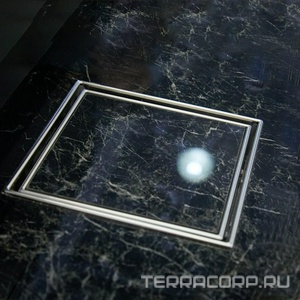 Трап для душа, с решеткой под плитку, 125х125мм, выпуск гориз.50мм, комбинированный затвор Neptun, Paini ZZ Paini Универсал C425XL