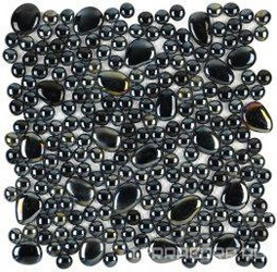 Glass Ozono Oval Black XX |30.5x30.5