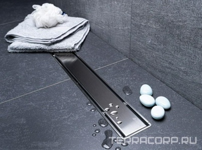 Дренажн.канал 750мм,готовый компл,сифон d50 вых.вбок 48л/мин,затвор(сухой/гидро),мин h монтажа 52мм, 2х стор.вставка цв.мат.хром/под плитку, Pestan Betto Line 13702511