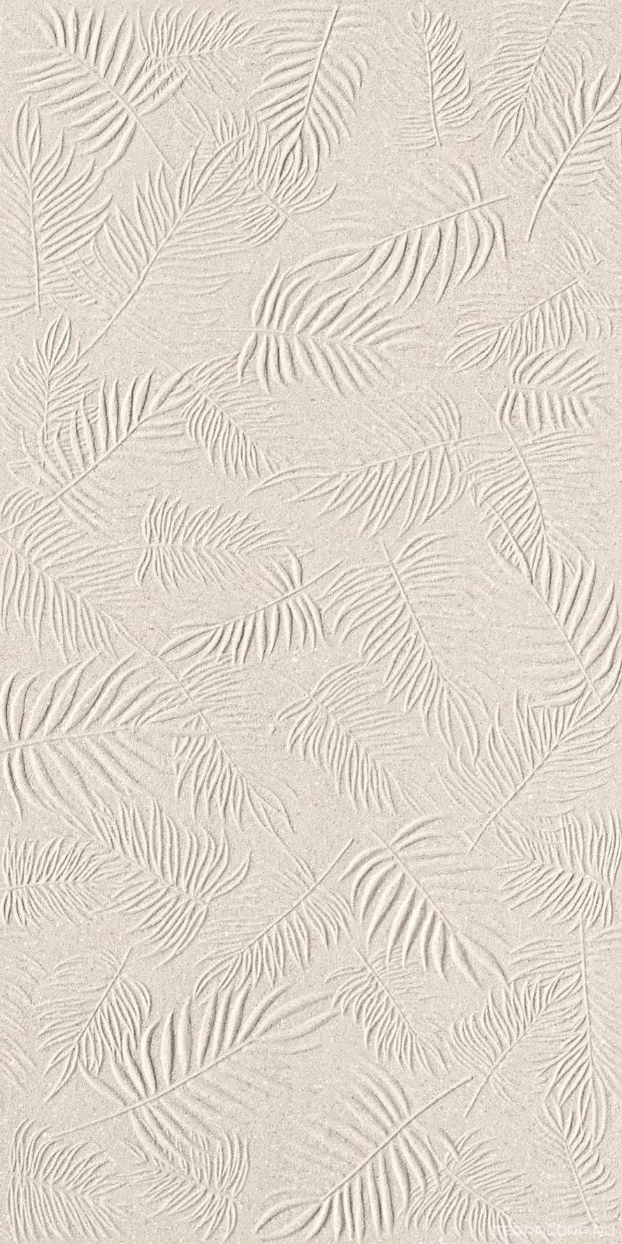 Керамическая плитка Atlas Concorde Italy 3D Wall Carve Leaf Ivory 40x80 ZZ Бежевый, фото 7