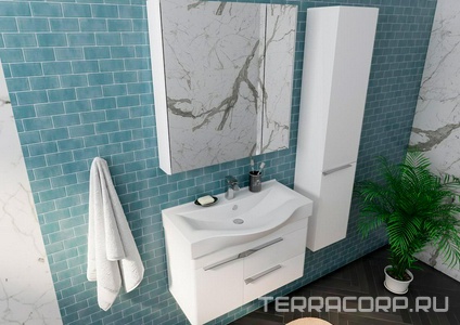 Раковина  80 для мебели AQUATON, 80x48х16.5см, 1WH302422, цв. белый Aquaton Беверли 1WH302422