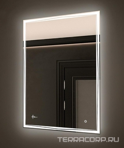 Зеркало прямоугольное 800х800 мм с подсветкой и без подогрева,  ZZ KVV Kyoto KT8080WH