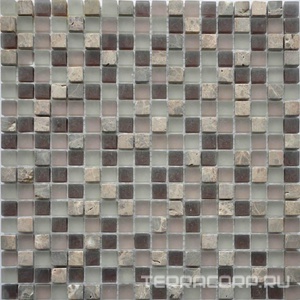 Мозаика Мастера Керамики Glass Мозаика GS094  (чип 15x15) 30х30 Бежевый 