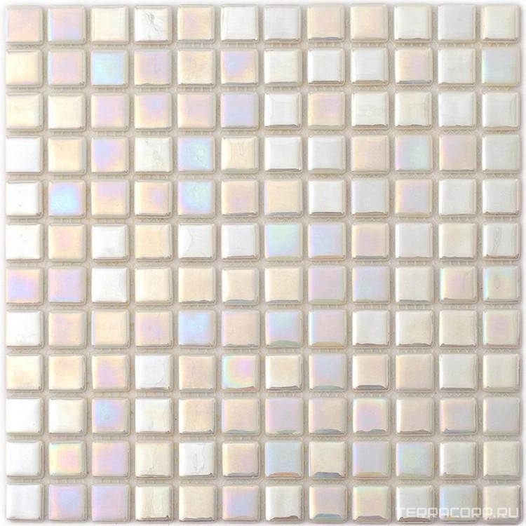 Мозаика Мастера Керамики Glass Pool № 101 (чип 2.5x2.5мм) super white 31,7х31,7 Белый, фото 3