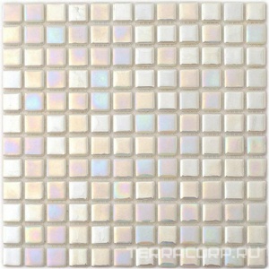 Мозаика Мастера Керамики Glass Pool № 101  (чип 2.5x2.5мм)  super white 31,7х31,7 Белый 