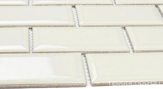 Мозаика Bonaparte Мозаика керамогранитная Brick White (45x95x6) 28,75x29,2 Комбинированный 