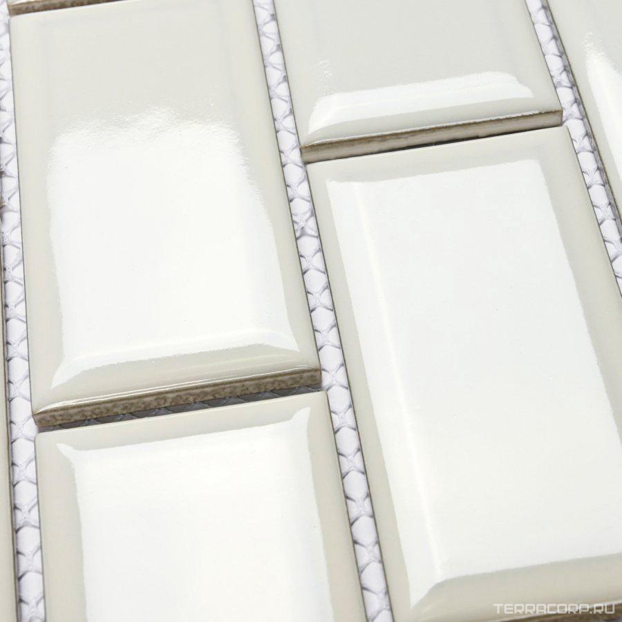 Мозаика Bonaparte Мозаика керамогранитная Brick White (45x95x6) 28,75x29,2 Комбинированный, фото 5
