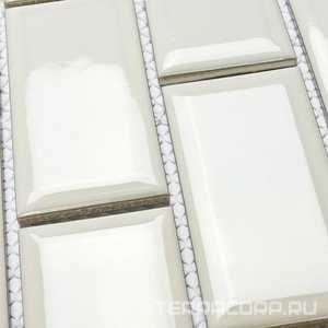 Мозаика Bonaparte Мозаика керамогранитная Brick White (45x95x6) 28,75x29,2 Комбинированный 