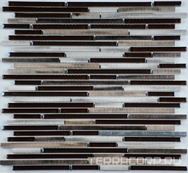 Мозаика из стекла на сетке SK10-184 ZZ 30x30
