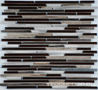 Мозаика Спектр-М Микс стекло Мозаика из стекла на сетке SK10-184 30x30 Комбинированный 